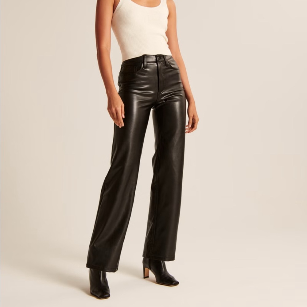Abercrombie Vegan Leather Size 8 Pants